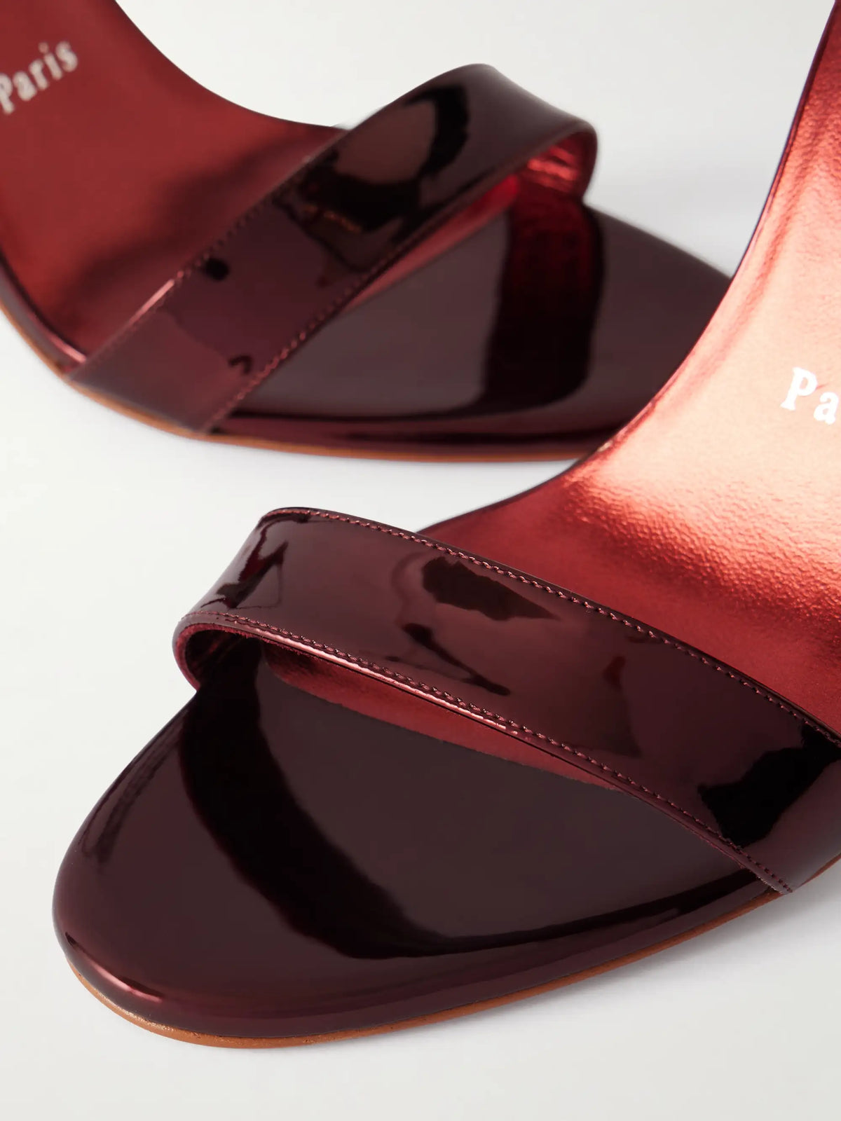 Miss Z 100 Metallic Patent Leather Sandals