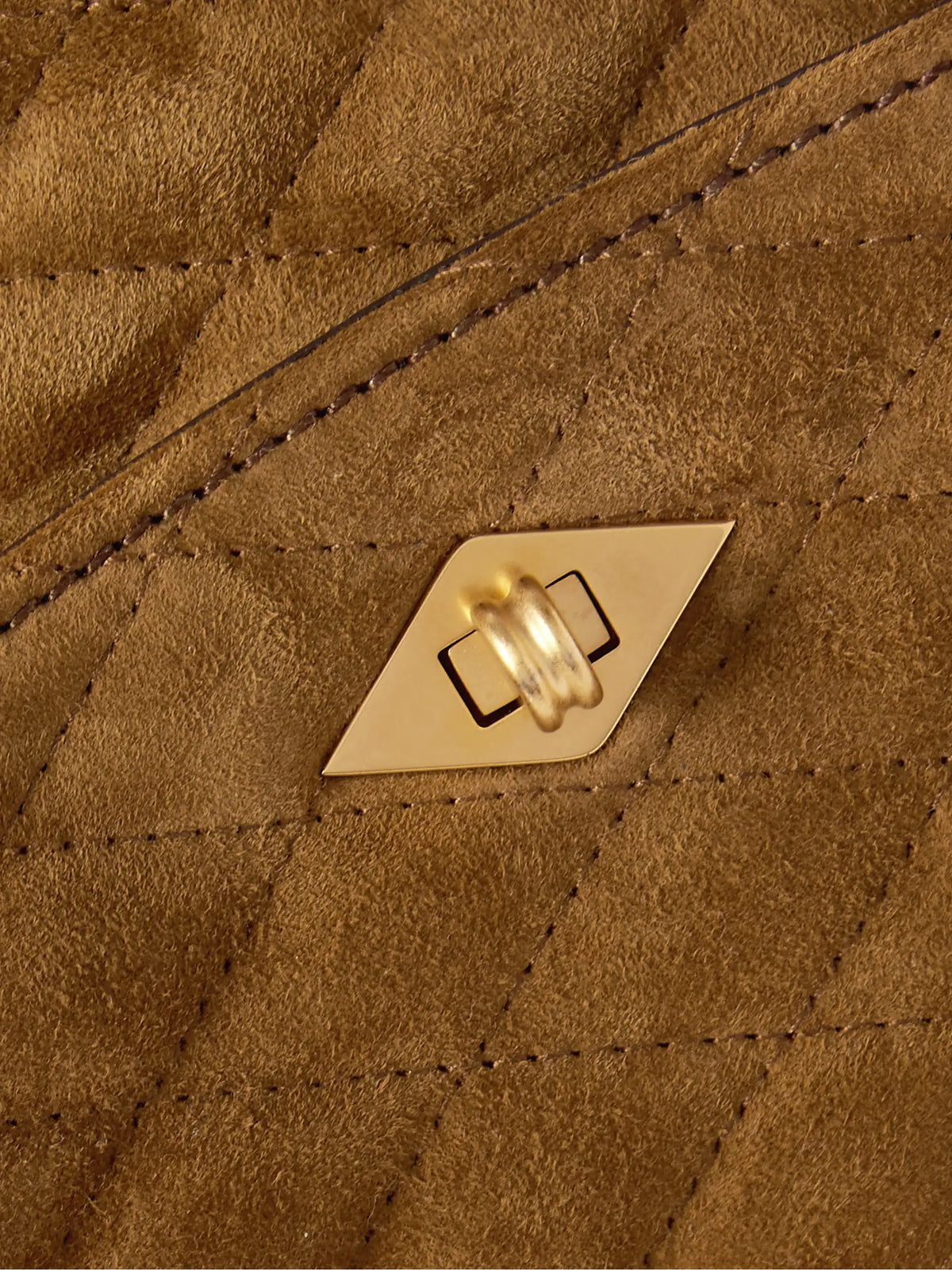 Private Eye Quilted Suede Tote