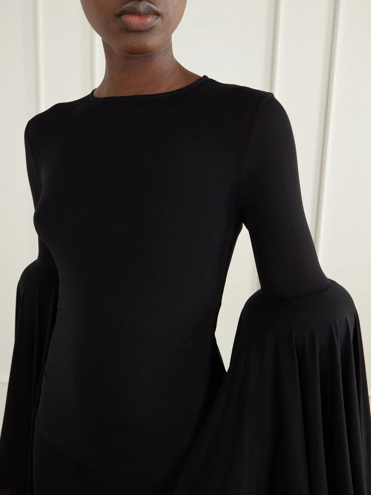 Jean Paul Gaultier Gathered Jersey Blouse