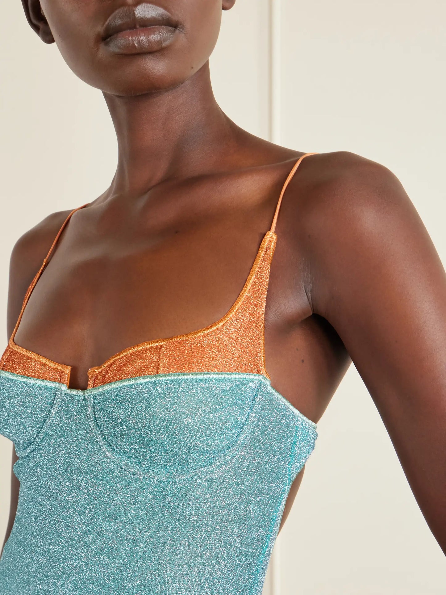 Lumiere Double Metallic Balconette Swimsuit
