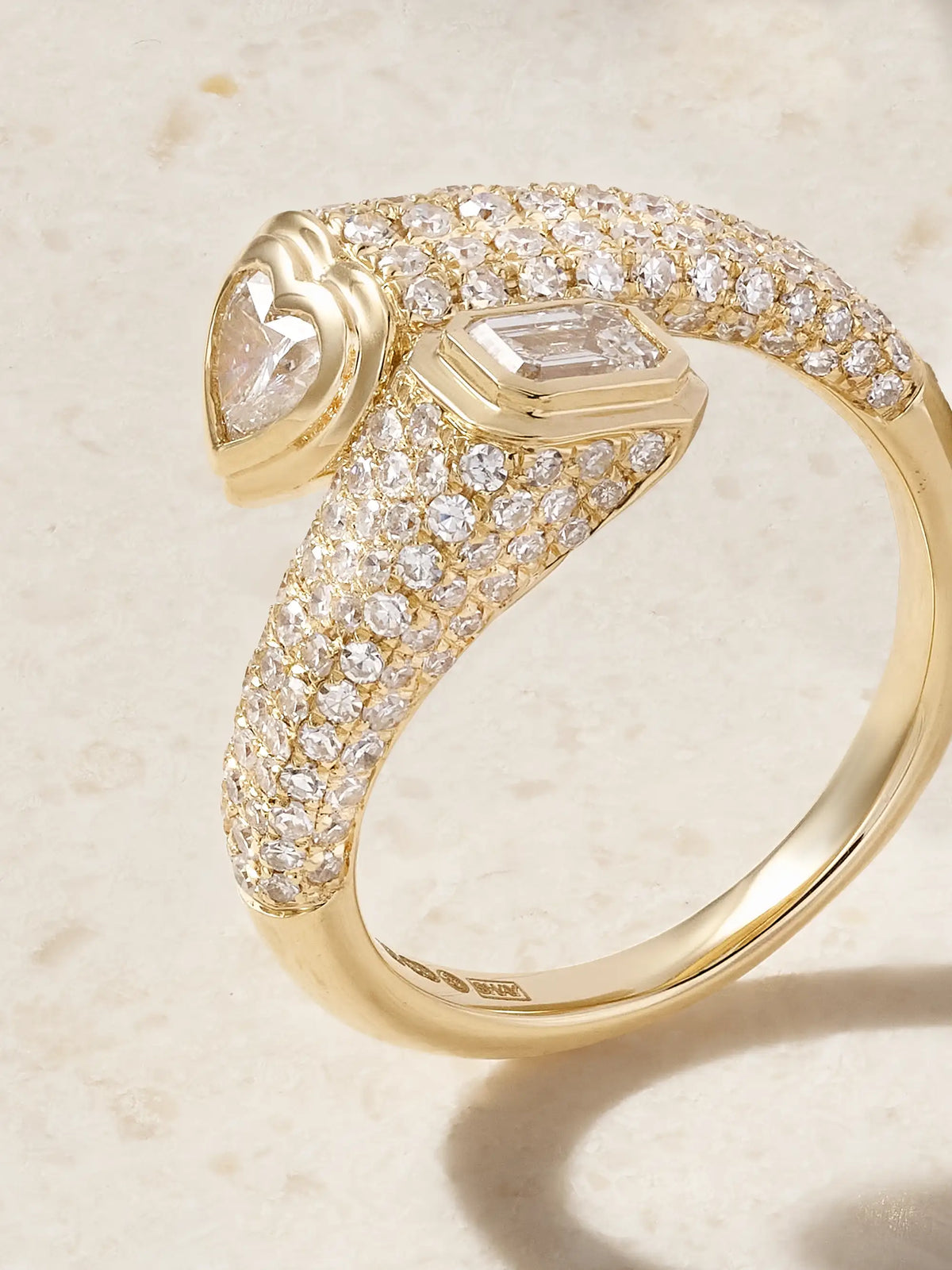 18-karat Gold Diamond Pinky Ring