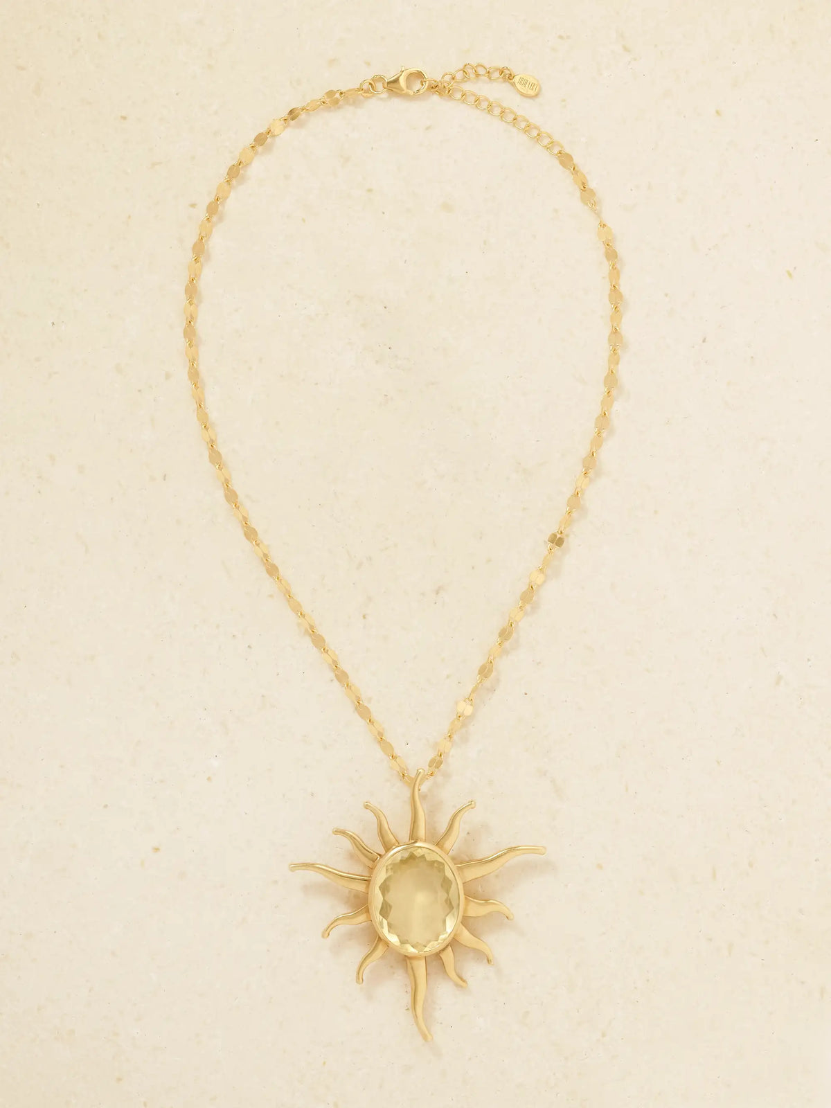 Juju Vera Iris Sun Gold Vermeil Citrine Necklace