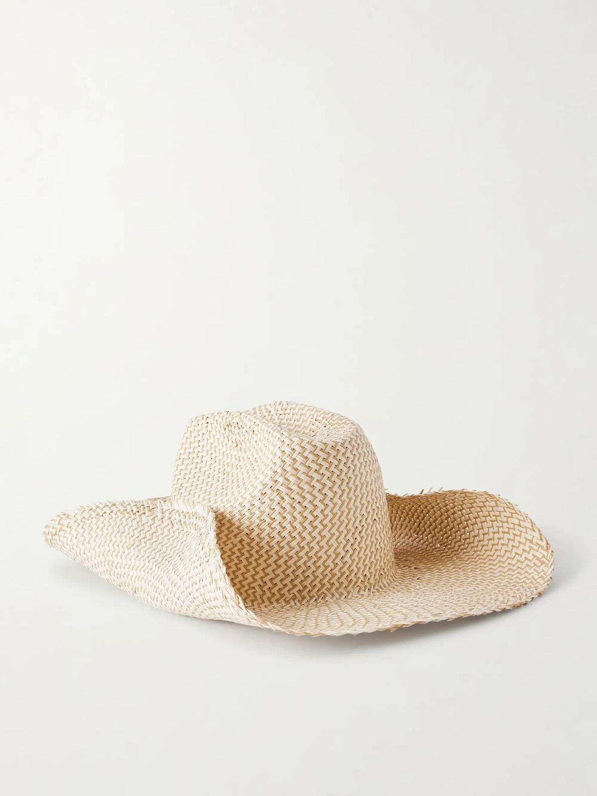 Cowboy Monogram-embellished Straw Hat