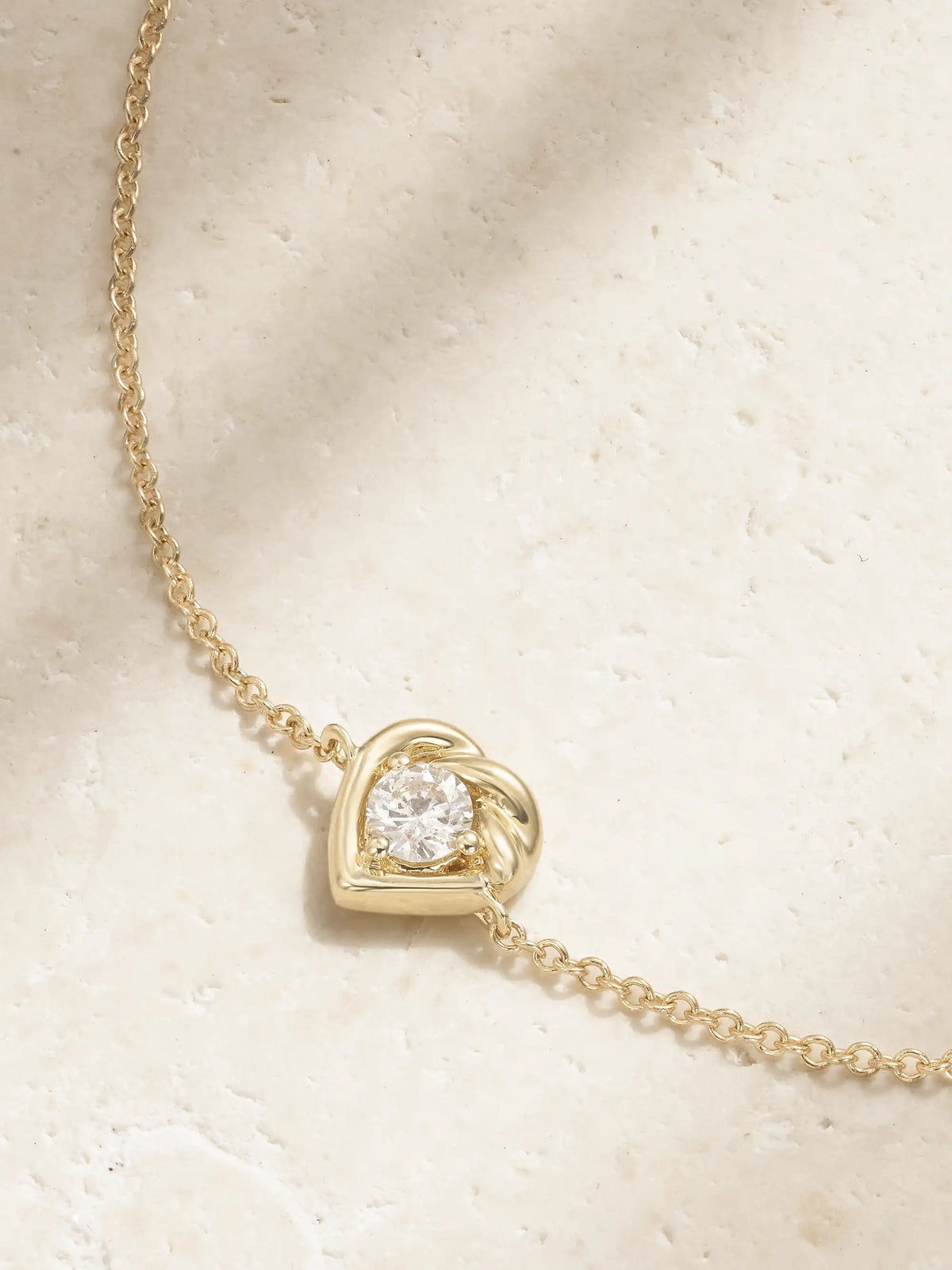 Tie The Knot 10-karat Gold Diamond Bracelet