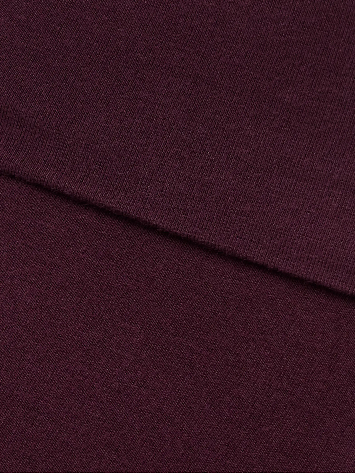 Stretch-cotton Jersey Foldover Pants - Currant