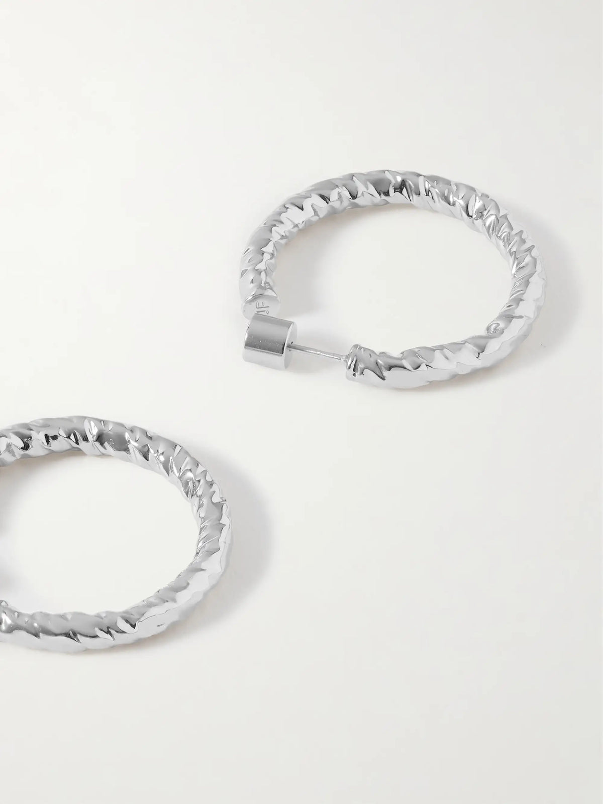 Hailey Mini Silver-plated Hoop Earrings