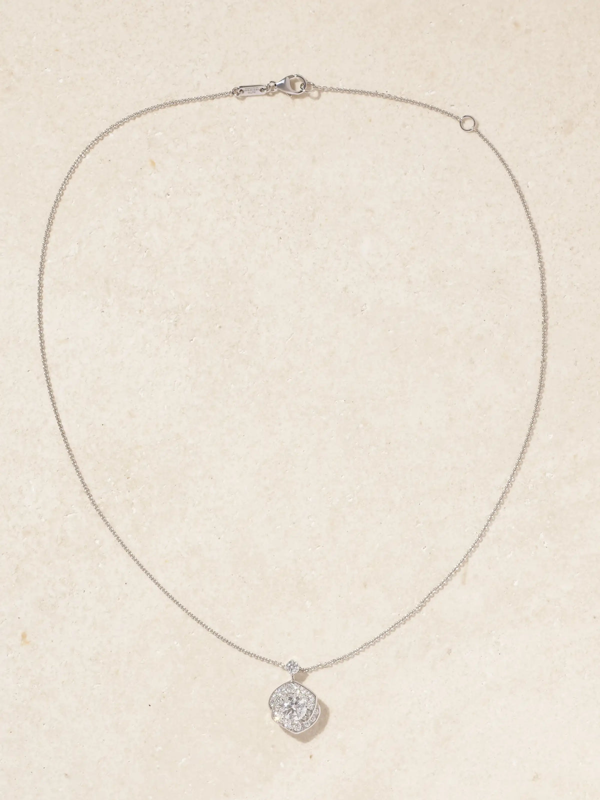Frozen Kiss 18-karat White Gold Diamond Necklace