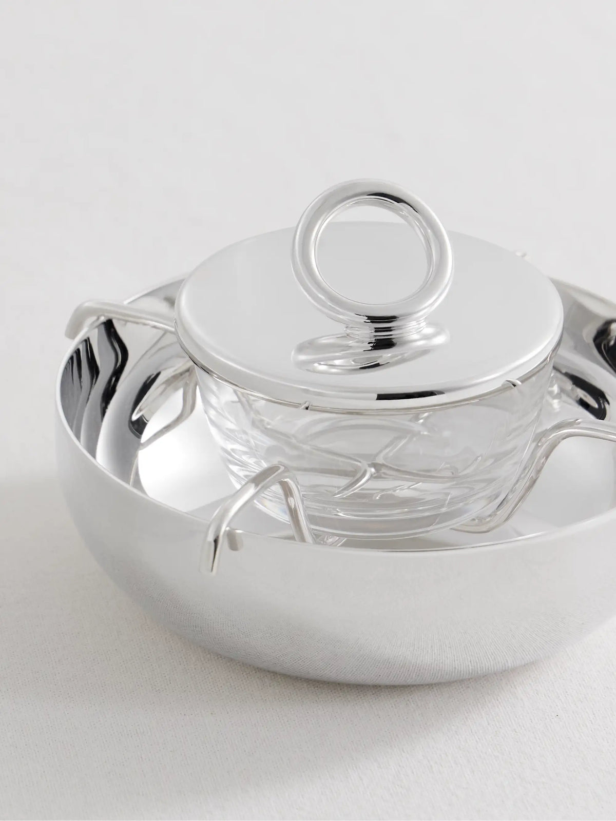 Vertigo Silver-plated Caviar Serving Set