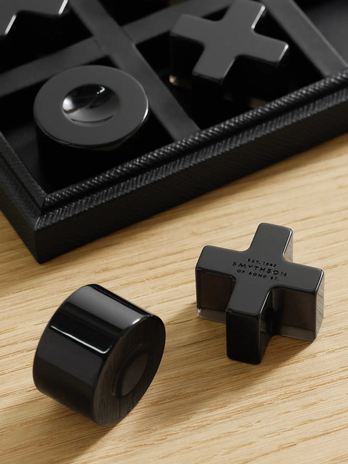 Textured-leather Noughts And Crosses Set