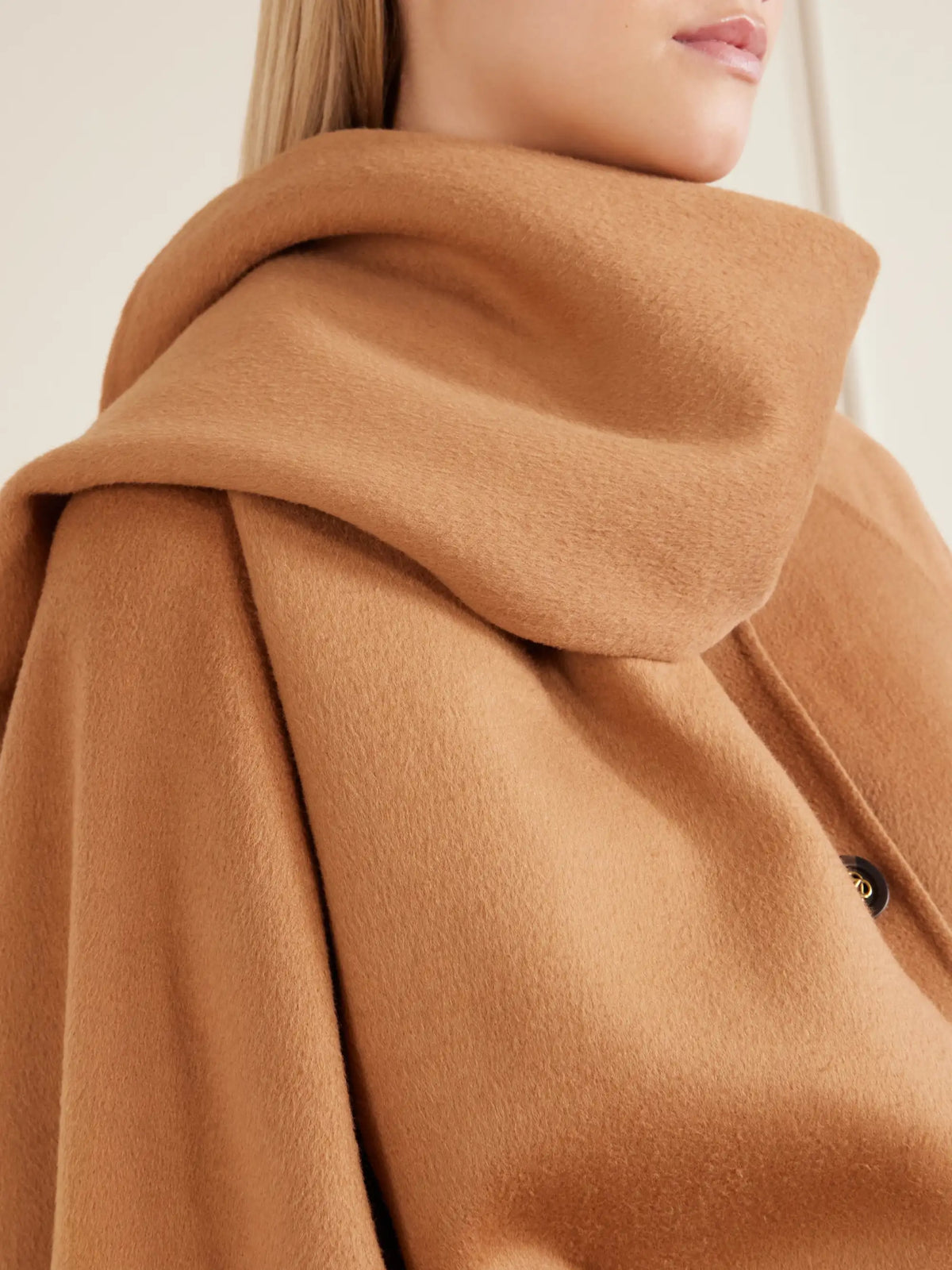 Zimmermann Valiant Belted Scarf-detailed Wool-blend Coat