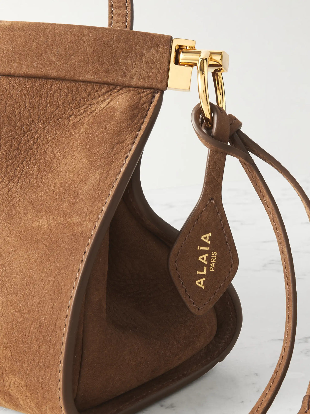Click Medium Nubuck Shoulder Bag