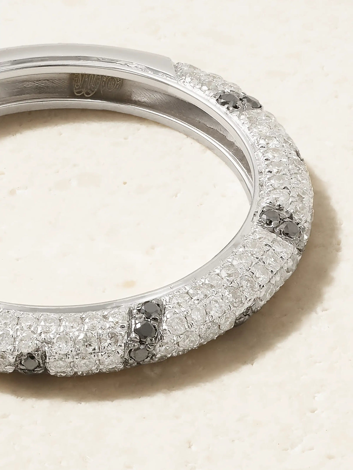 Mini Alliance Zebre 18-karat White Gold Diamond Ring