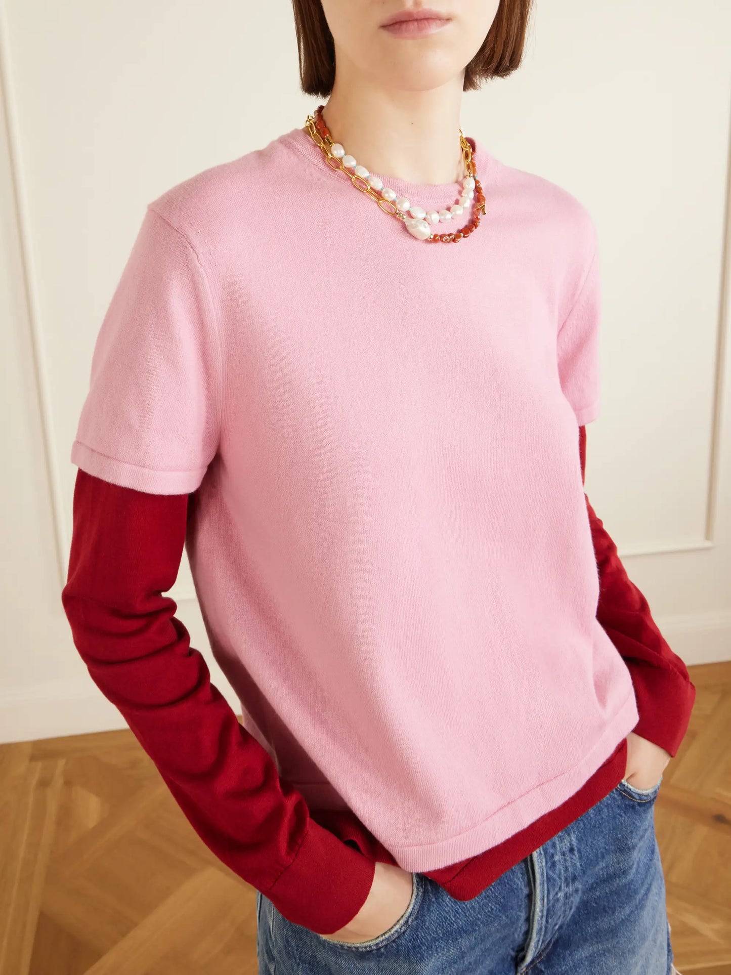 Layer Cotton, Cashmere And Silk-blend Shirt