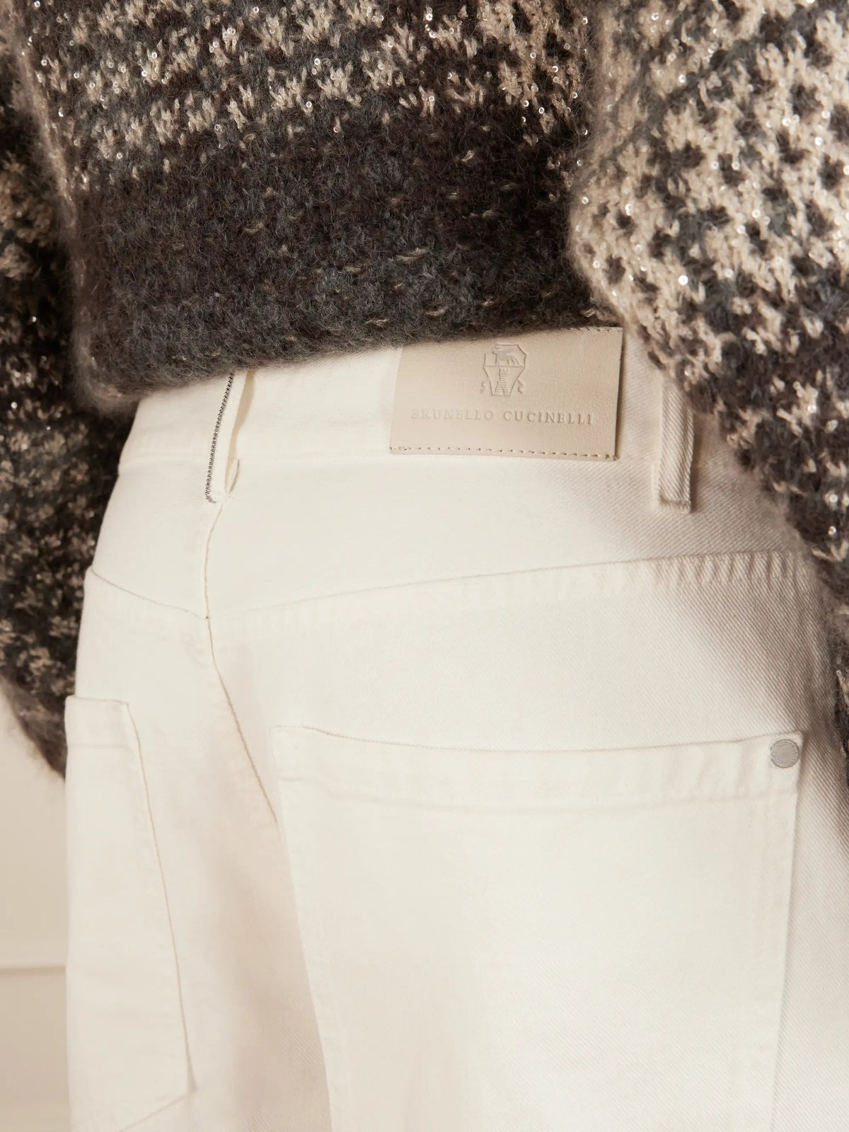 Embellished High-rise Wide-leg Jeans