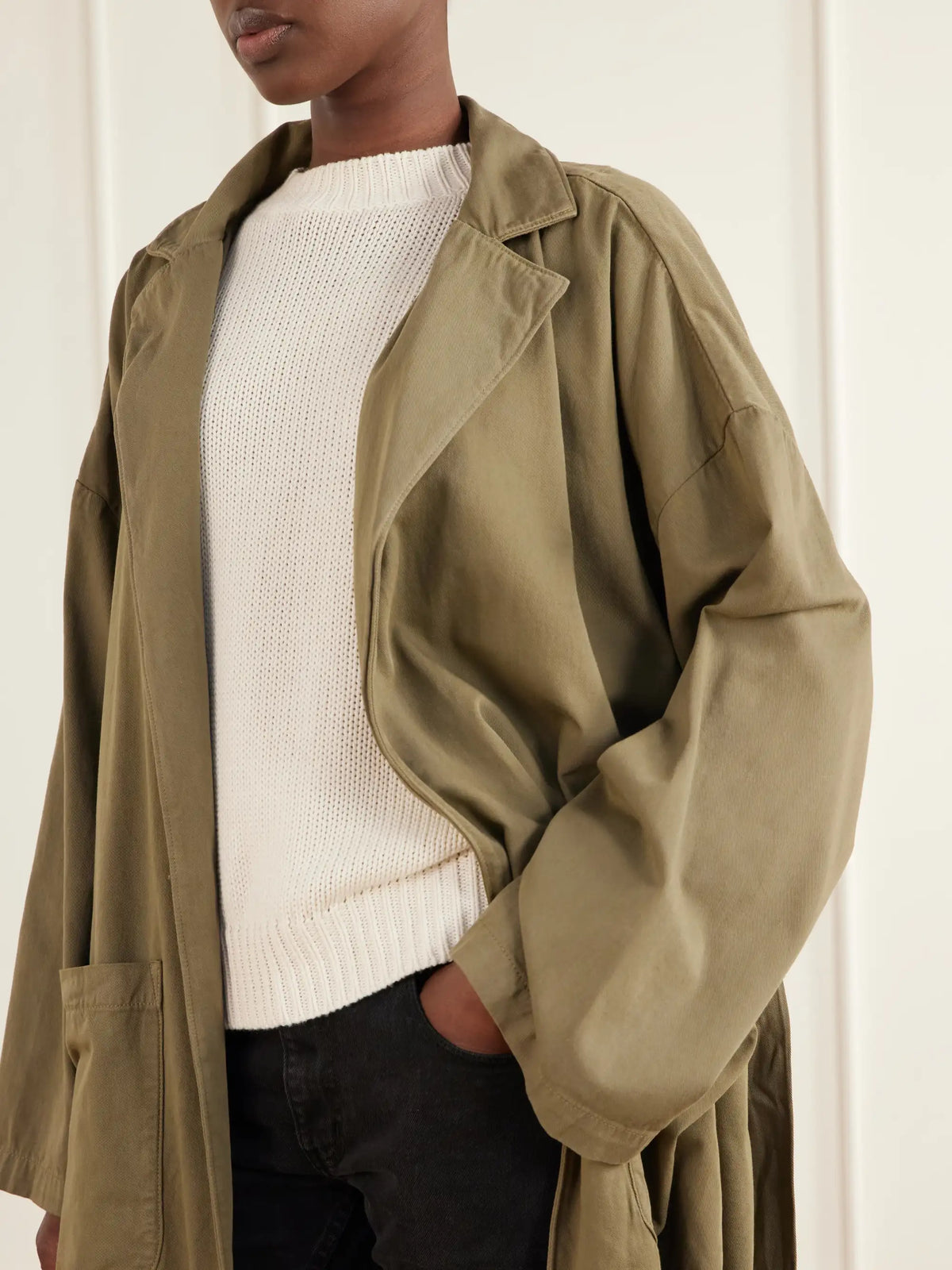 Jamie Haller The York Robe Belted Cotton-twill Coat