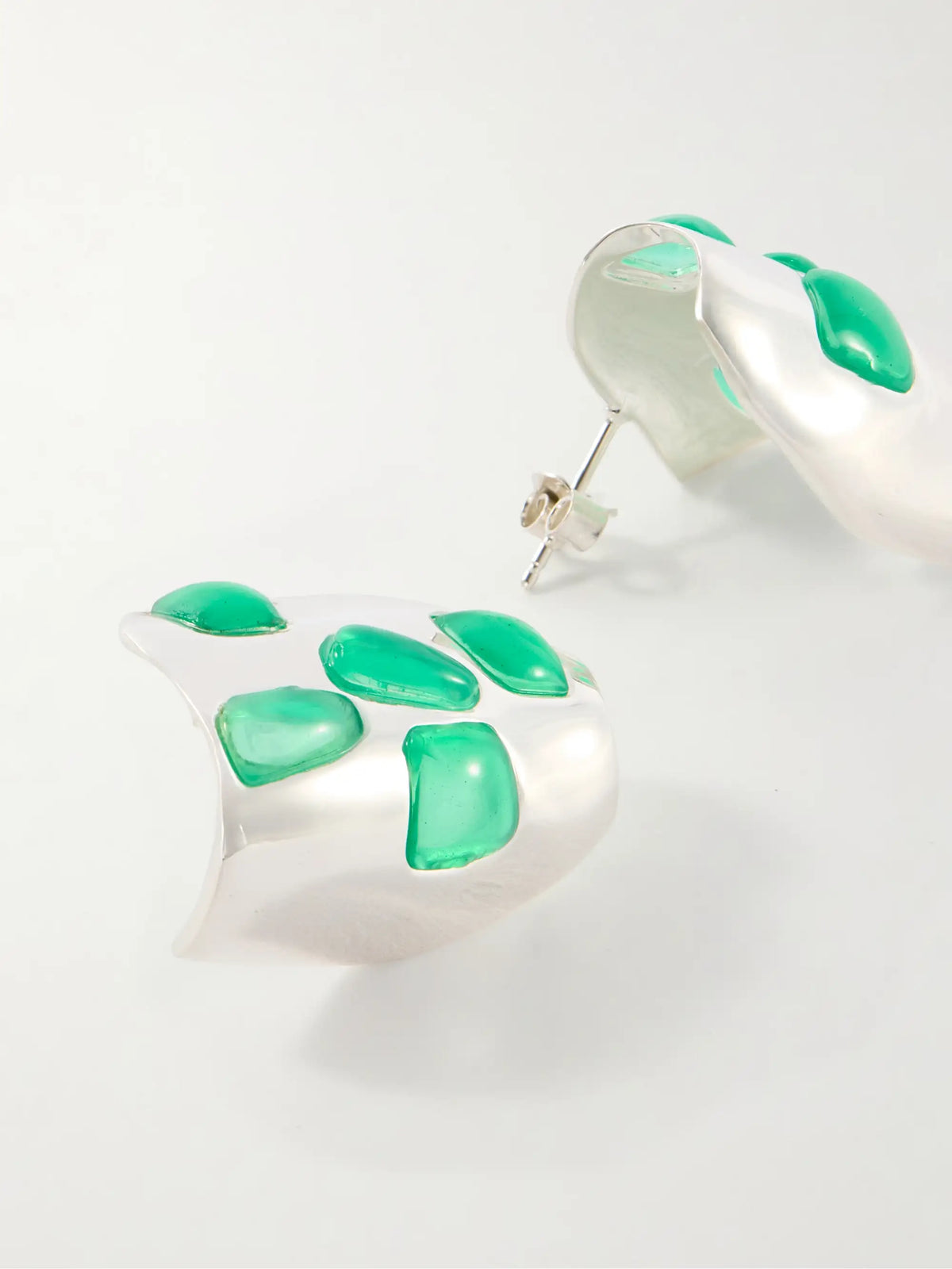 Completedworks Cobblestones Silver-plated Resin Earrings