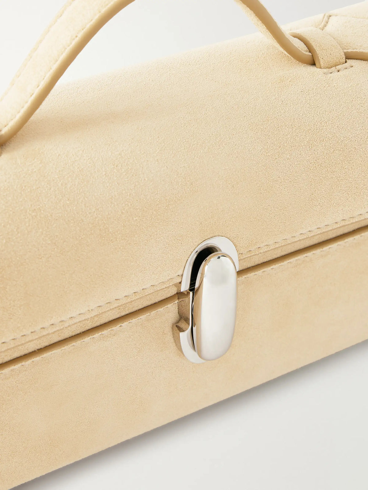 Slim Symmetry Suede Tote
