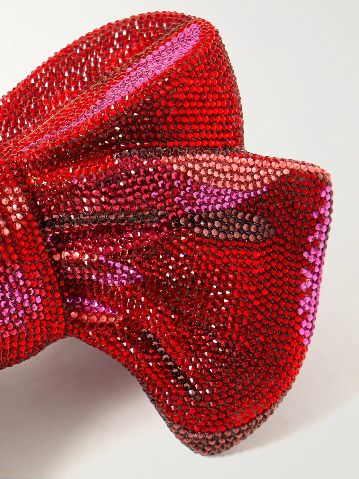 Bow Just For You Crystal-embellished Gold-tone Clutch