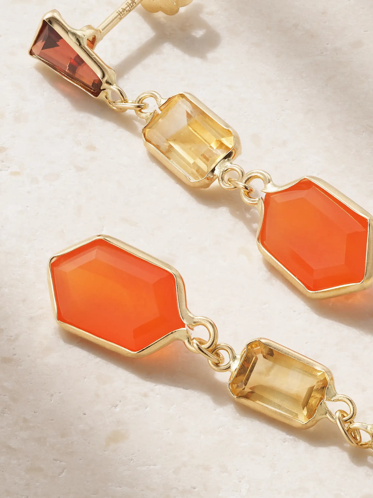 Chakra Gold Multi-stone Earrings
