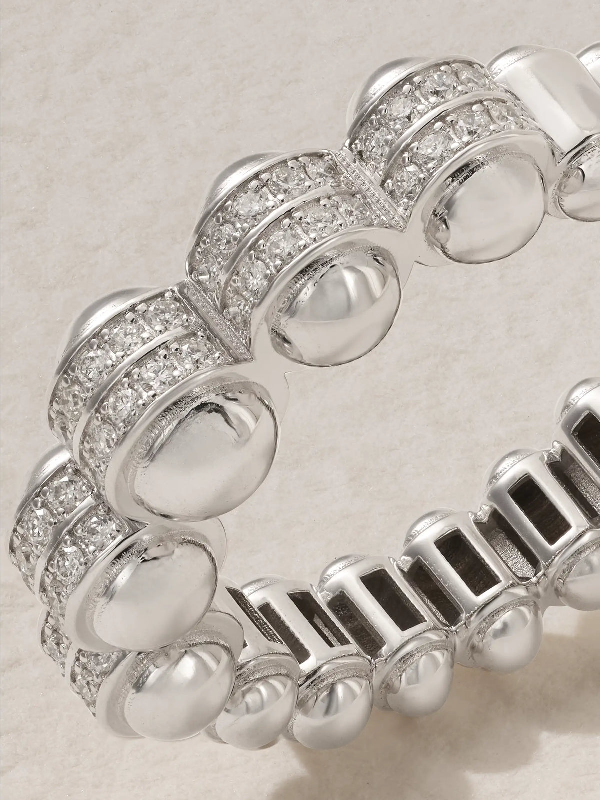 The Atom 18-karat White Gold Ring