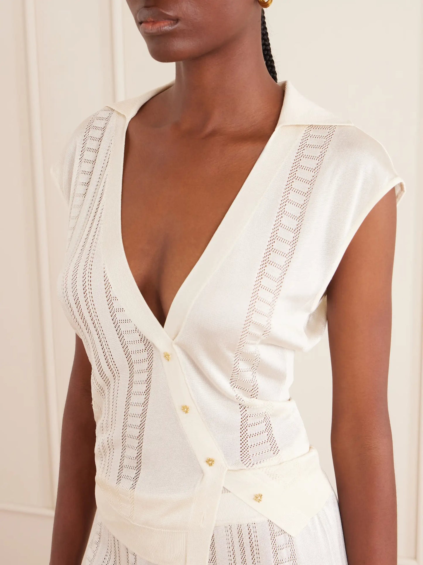 Guayabera Stretch-knit Coverup