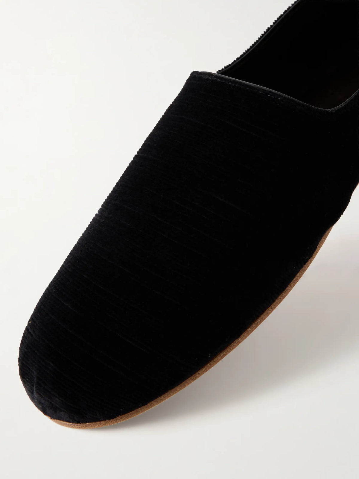 The Row Ponti Velvet Slippers