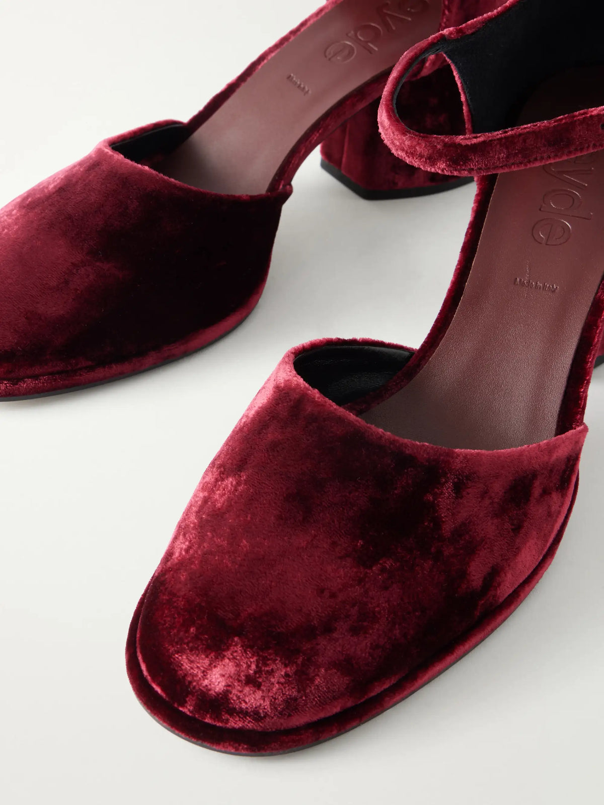 Aeyde Rana 65 Crushed Velvet Pumps