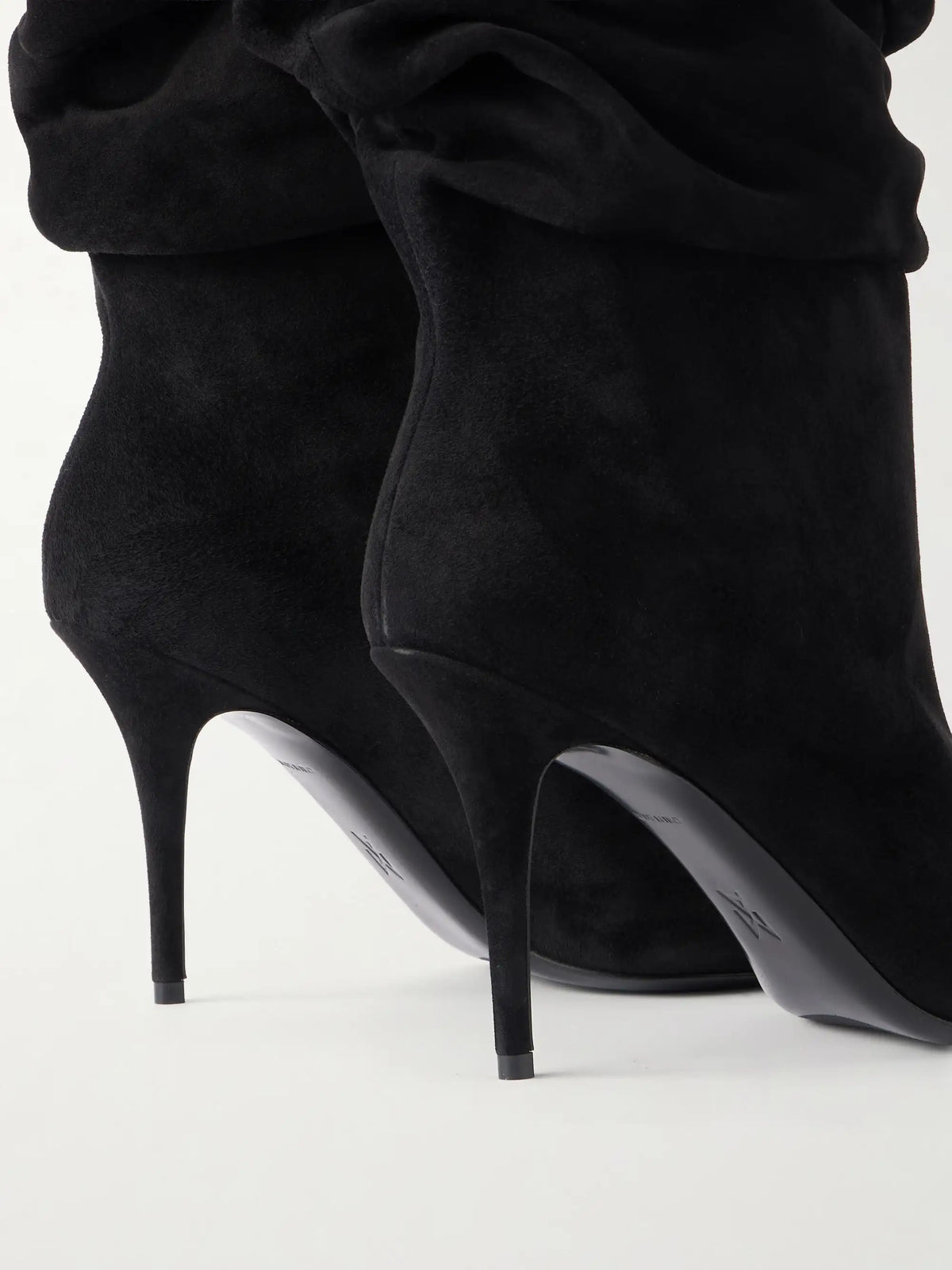 Amina Muaddi Anok 90 Suede Boots