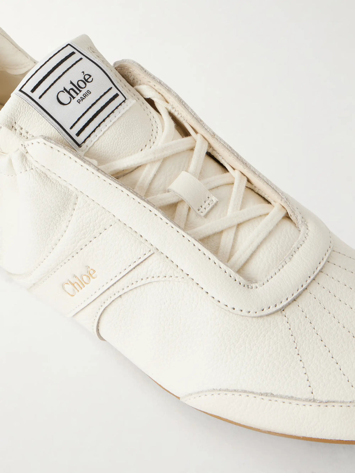 Kick Textured-leather Low-top Sneakers