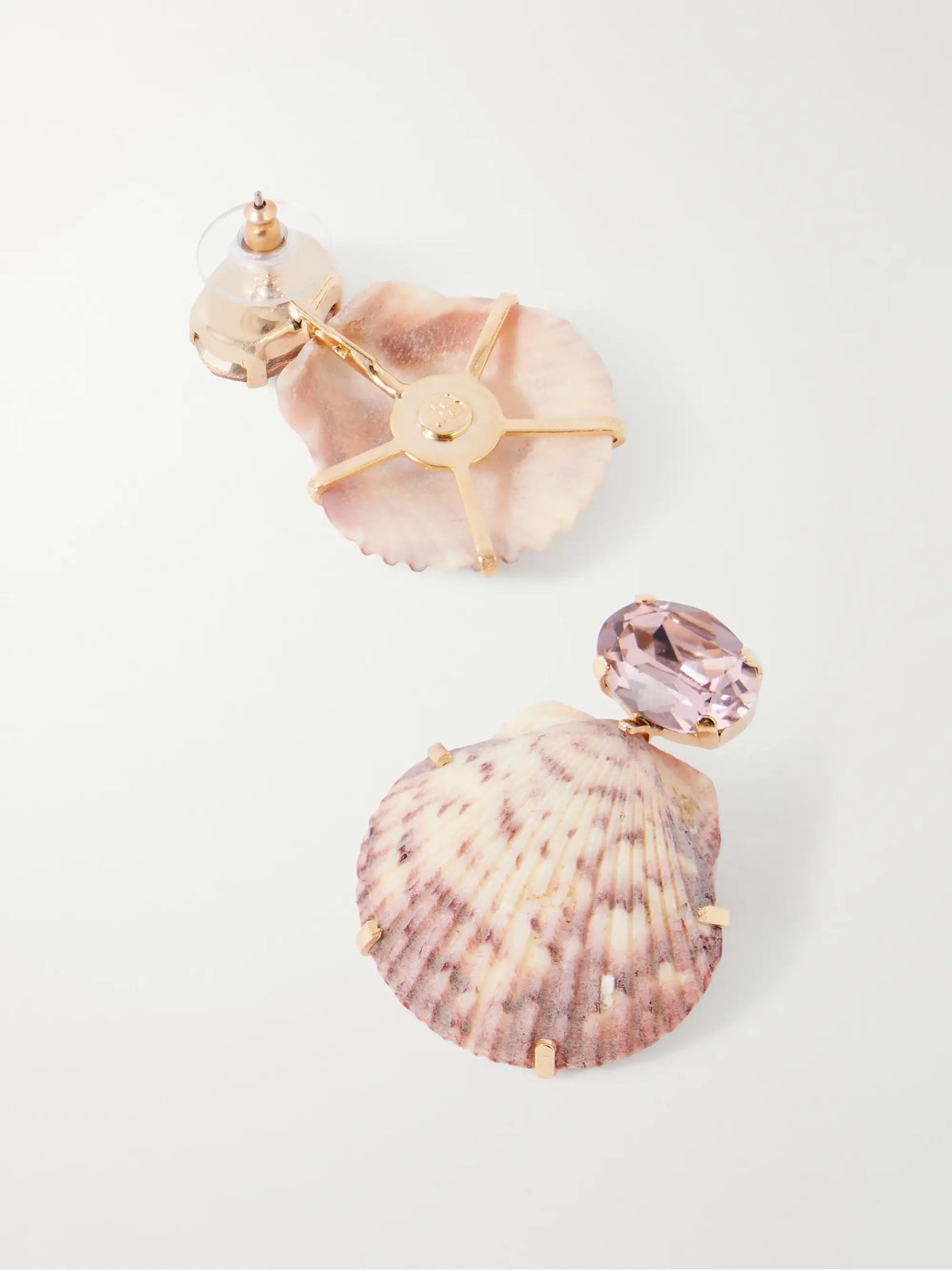 Kauai Seashell-embellished Gold-tone Earrings