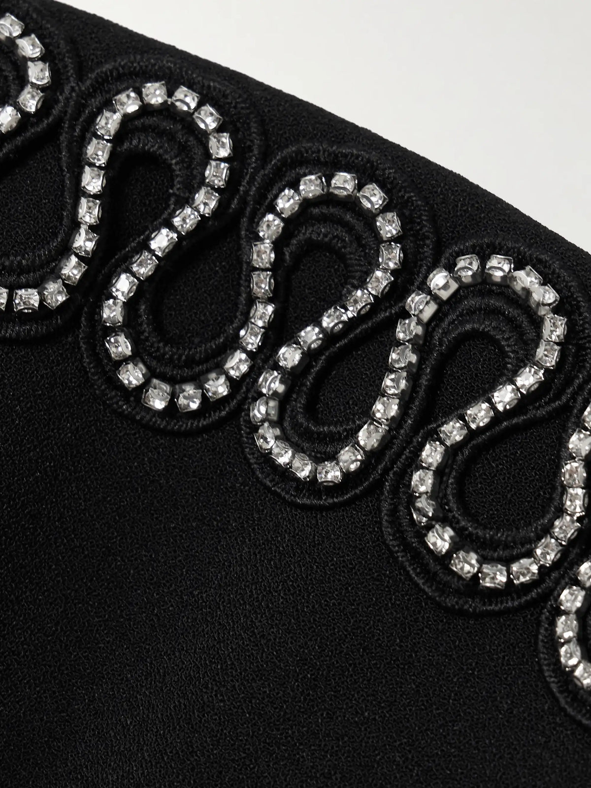 Rebecca Vallance Nyx Strapless Crystal-embellished Crepe Mini Dress