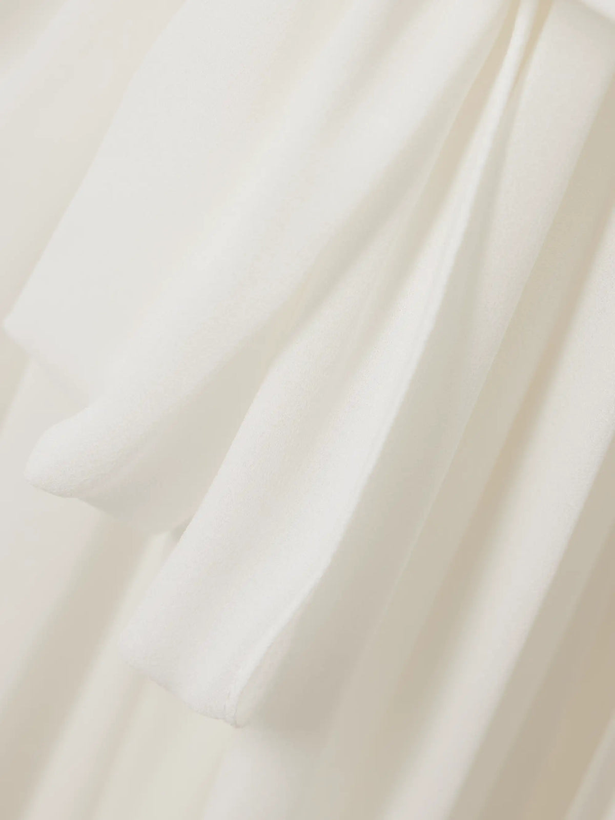 Asymmetric Tie-detailed Cutout Crepe De Chine Gown
