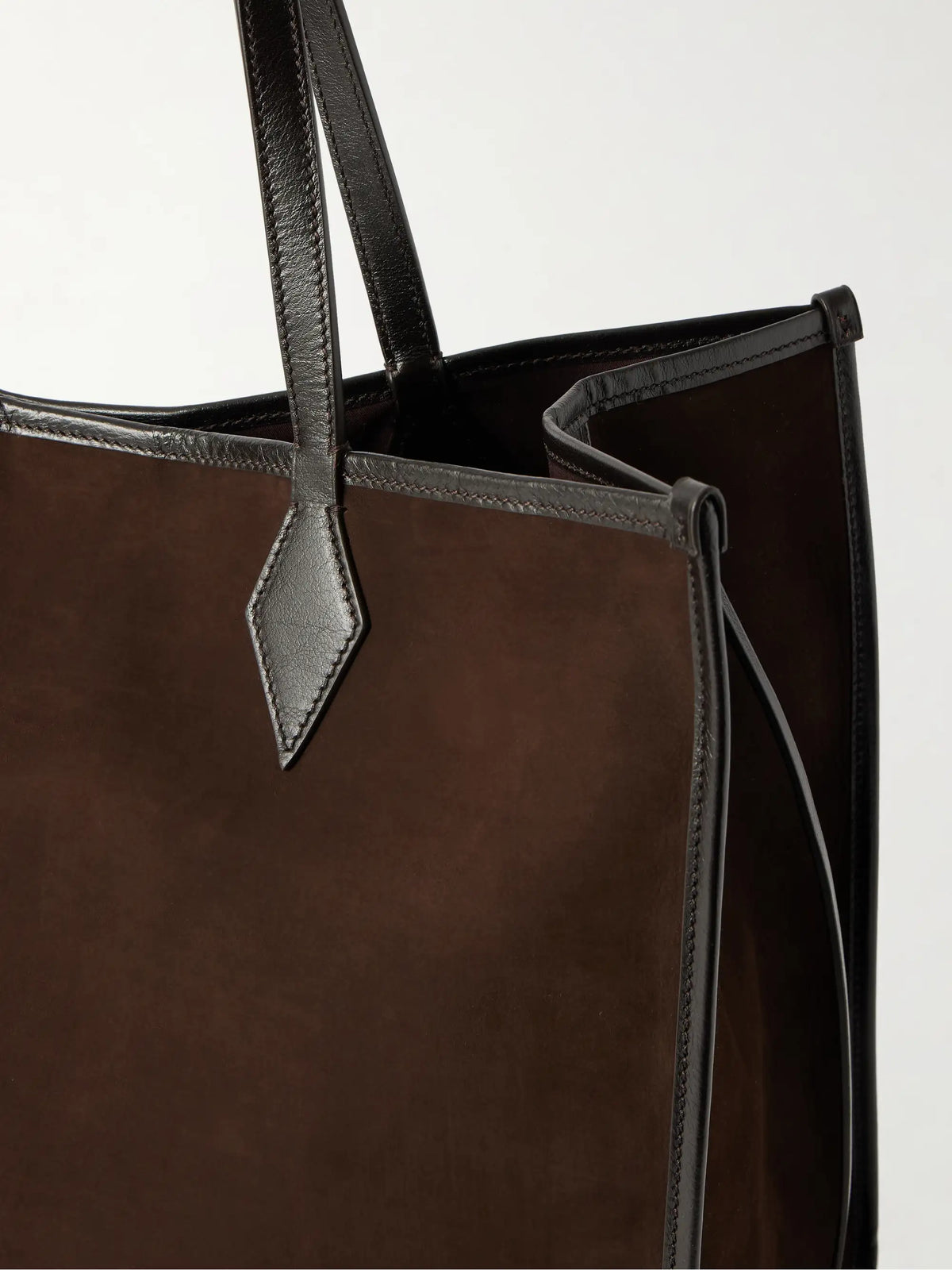 Chameleon 41 Large Leather-trimmed Nubuck Tote