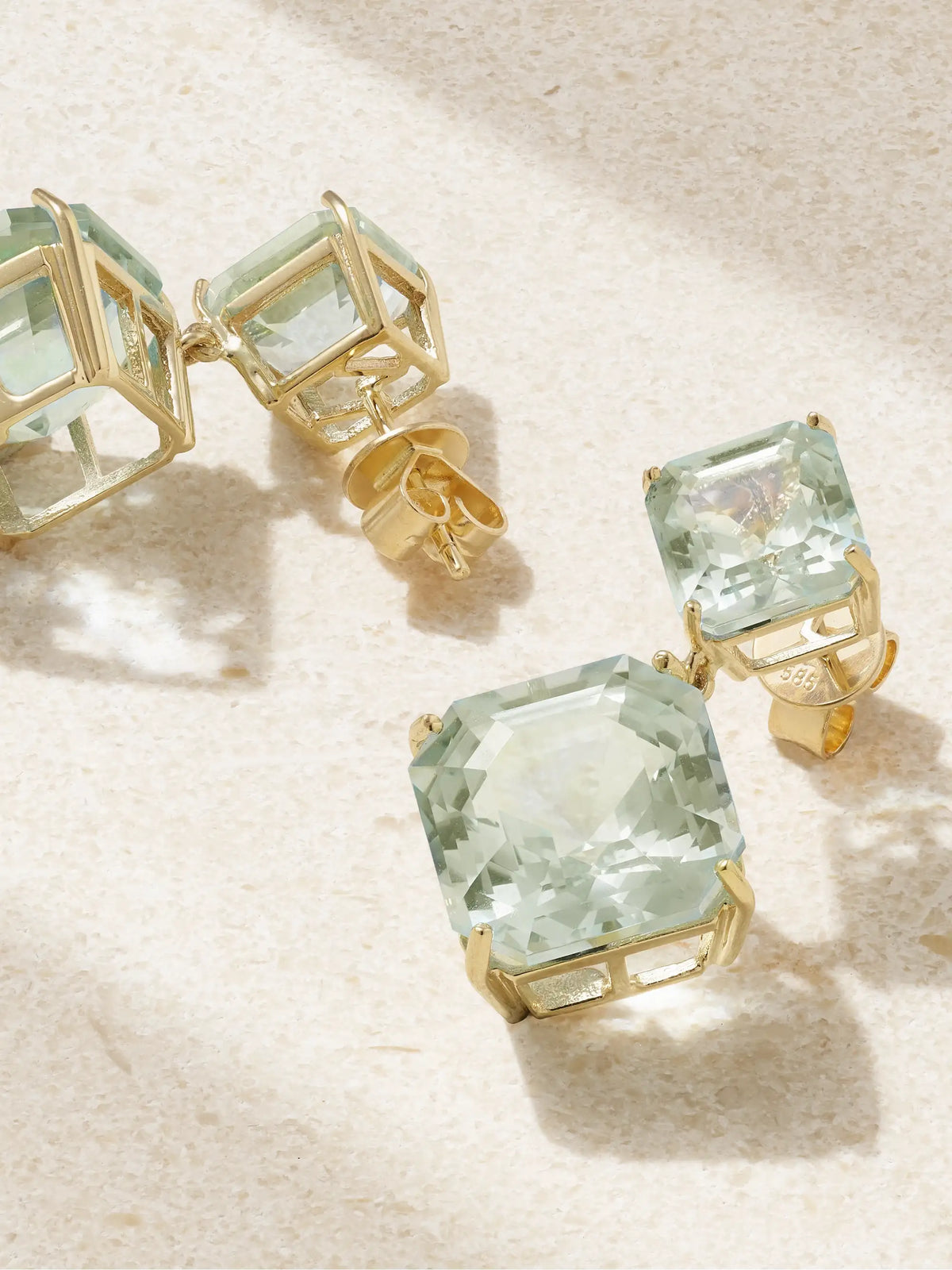 14-karat Gold Amethyst Earrings