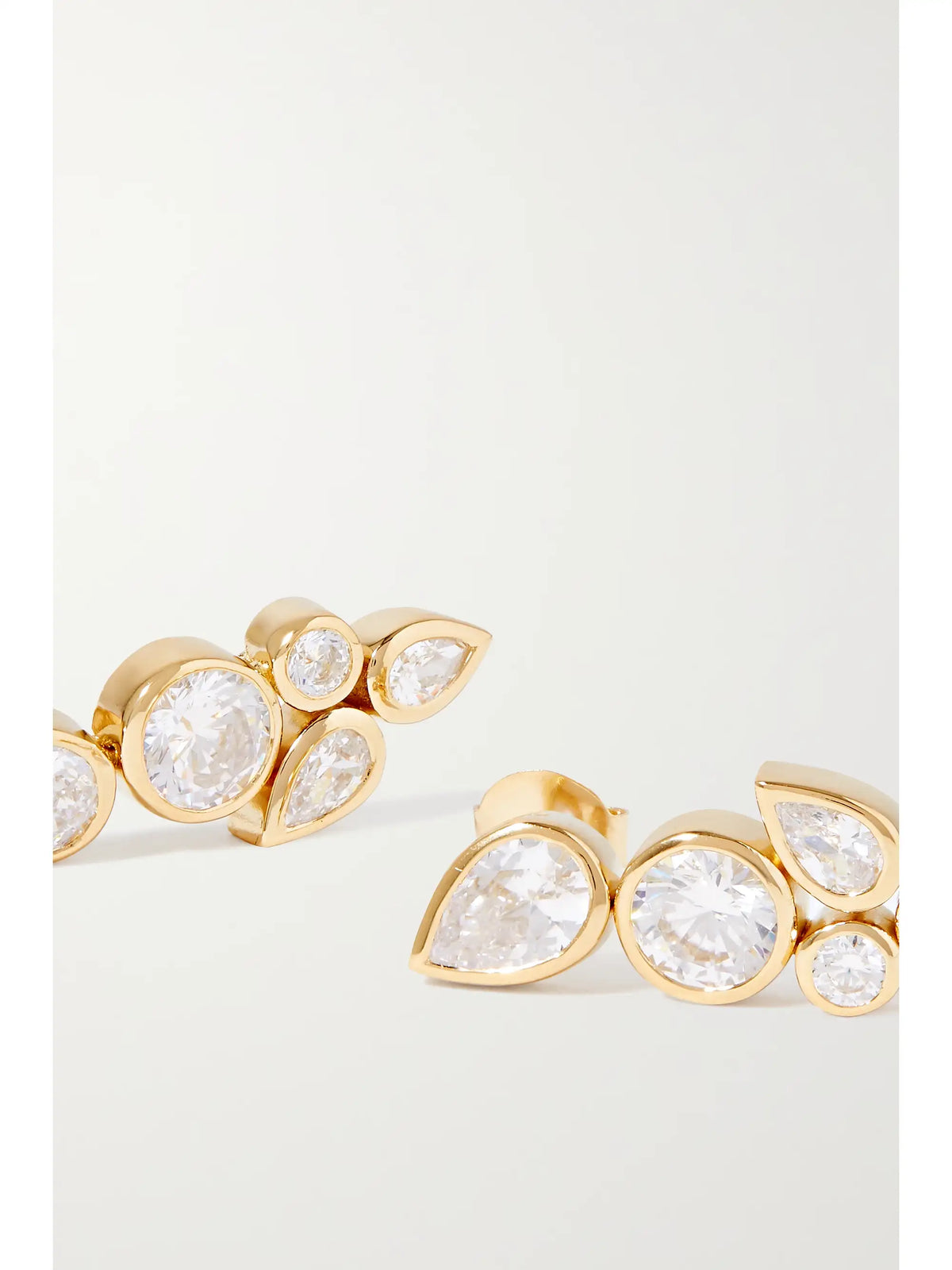 + Net Sustain No Rush Recycled Gold Vermeil Cubic Zirconia Earrings