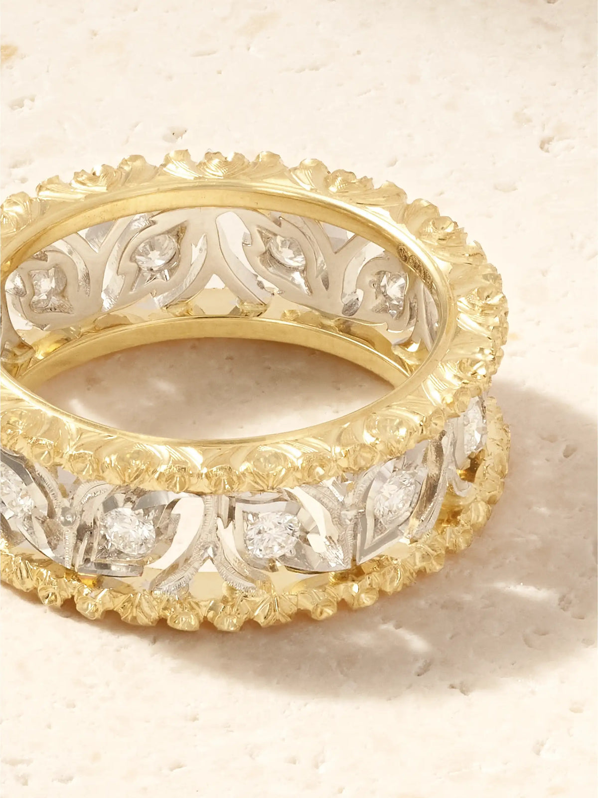 Ramage Eternelle 18-karat Yellow And White Gold Diamond Ring