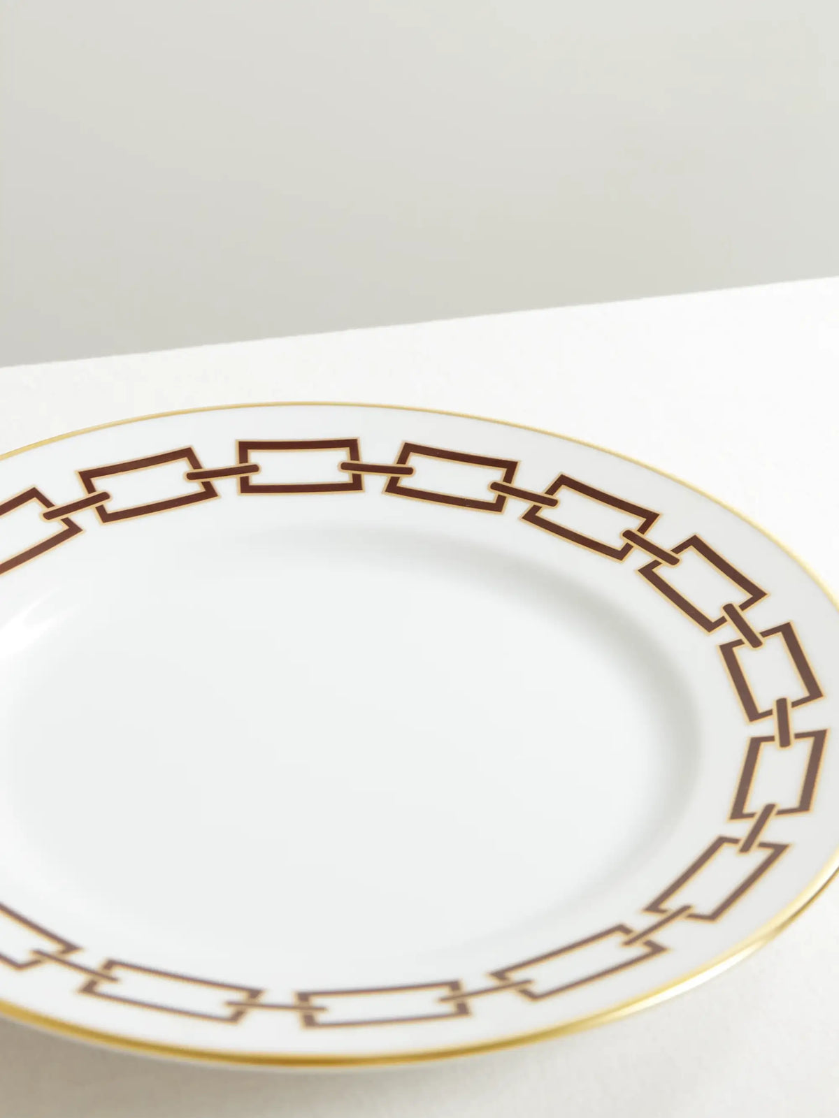 Catene Gold-plated Porcelain Dessert Plate