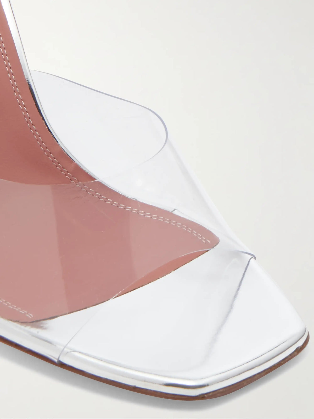 Lupita Pvc And Leather Mules