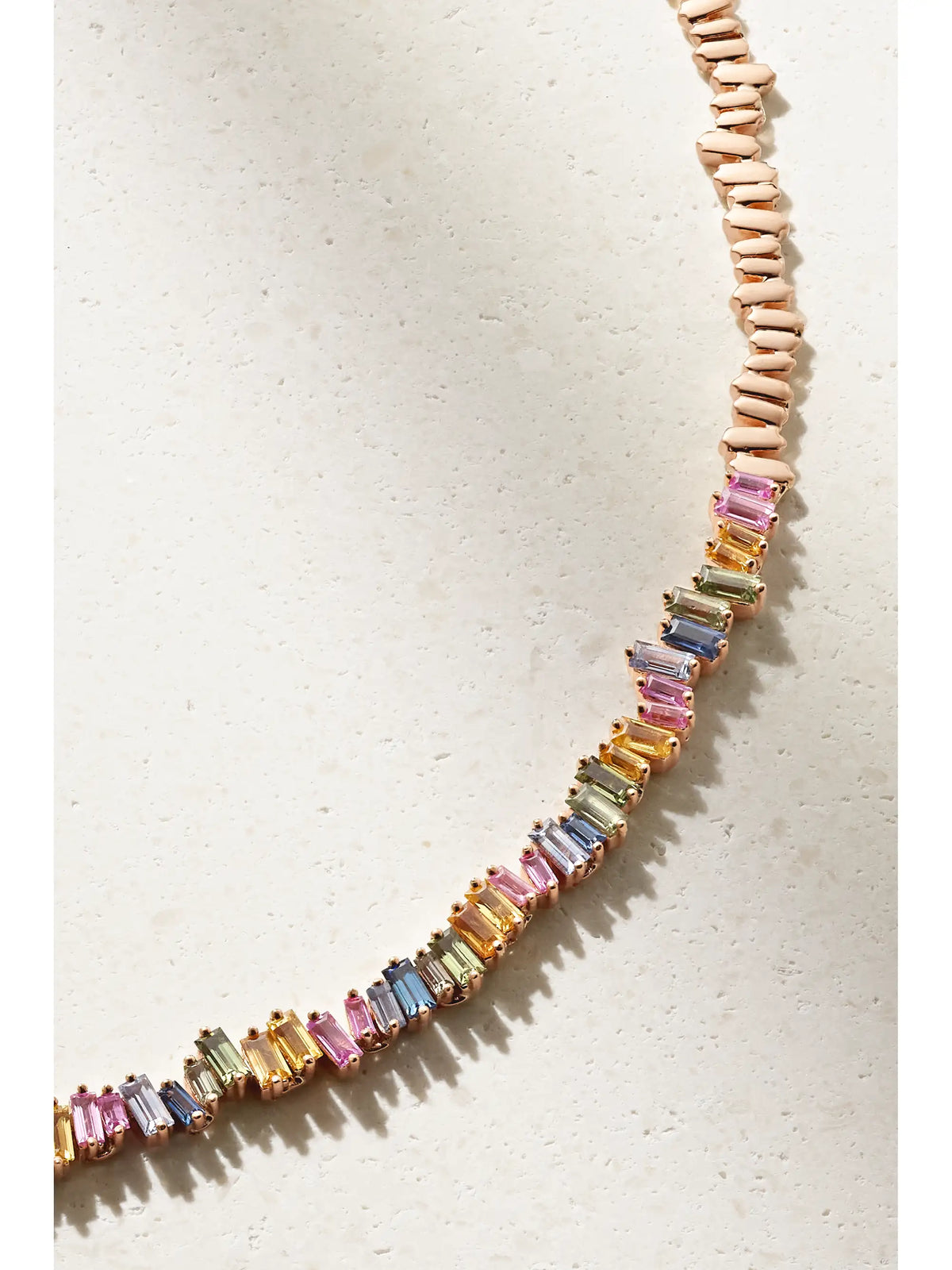 18-karat Rose Gold Sapphire Necklace