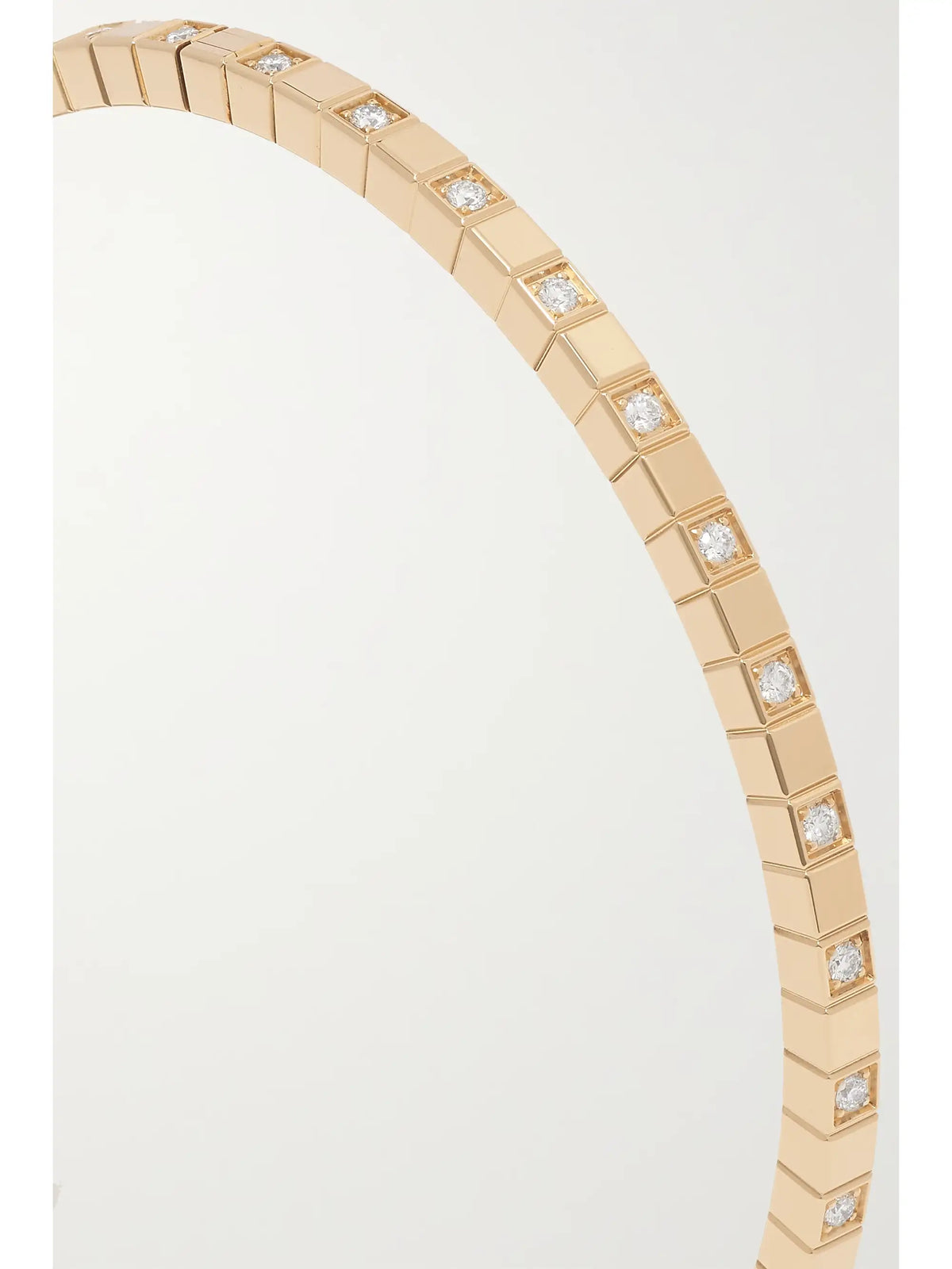 Ice Cube 18-karat Gold Diamond Bangle