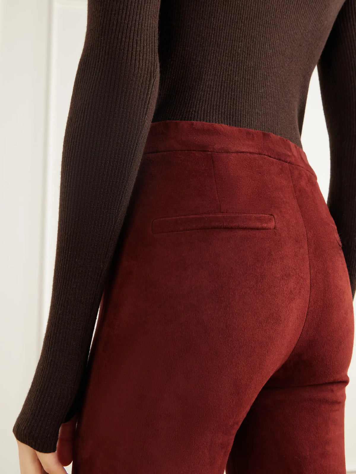ARMA River Paneled Suede Leggings
