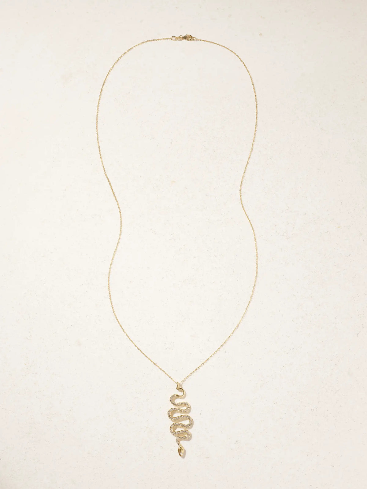 Black Mamba 18-karat Gold Diamond Necklace