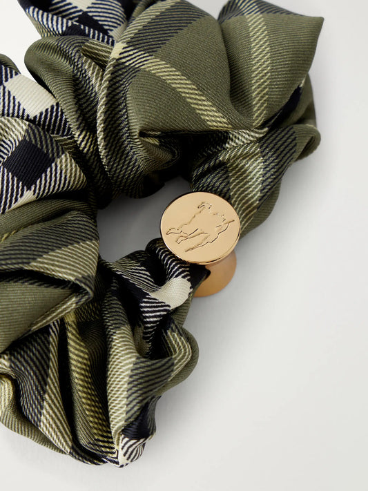Burberry Checked Silk Scrunchie