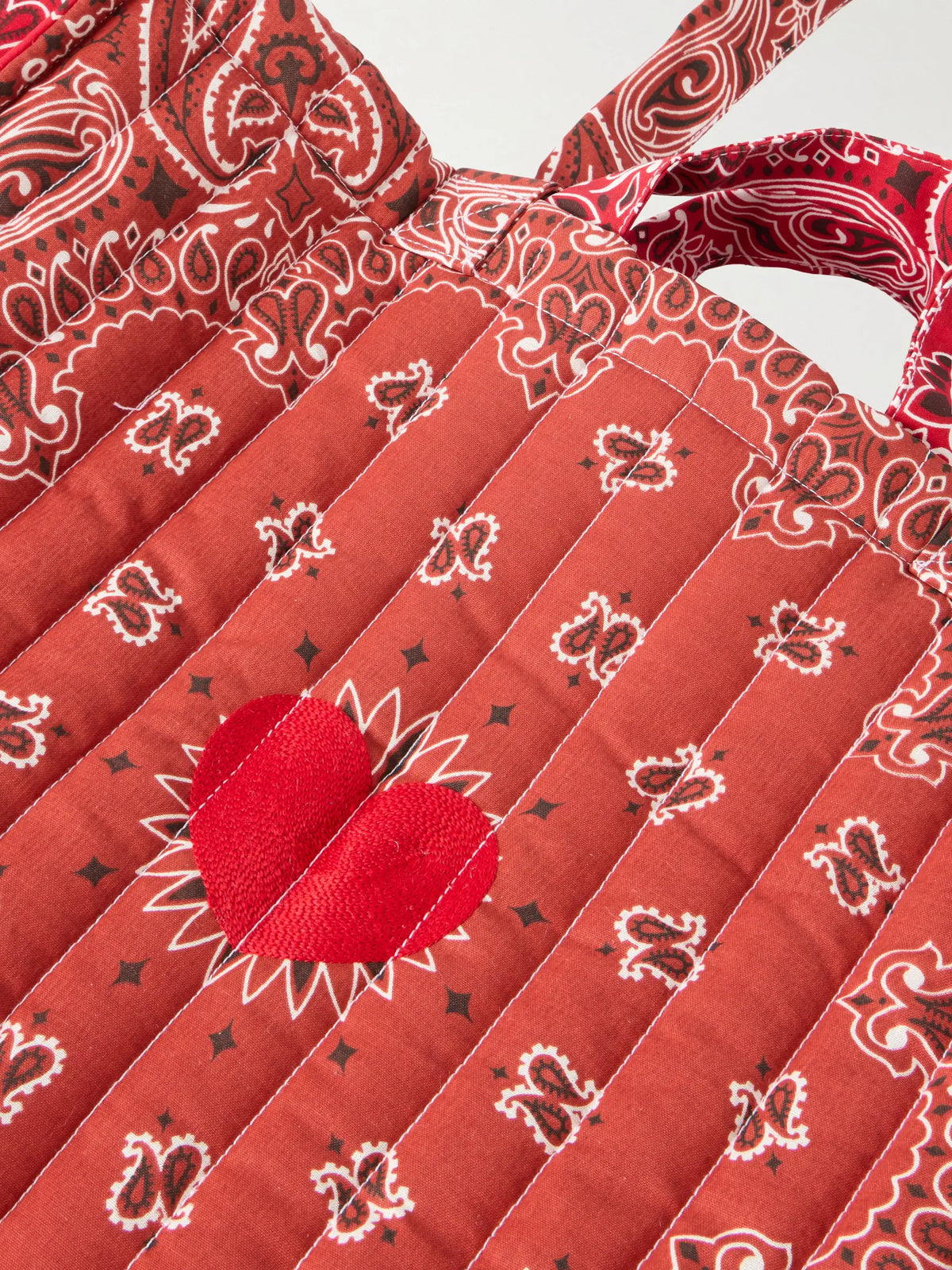 Maxi Cabas Coeur Quilted Printed Tote
