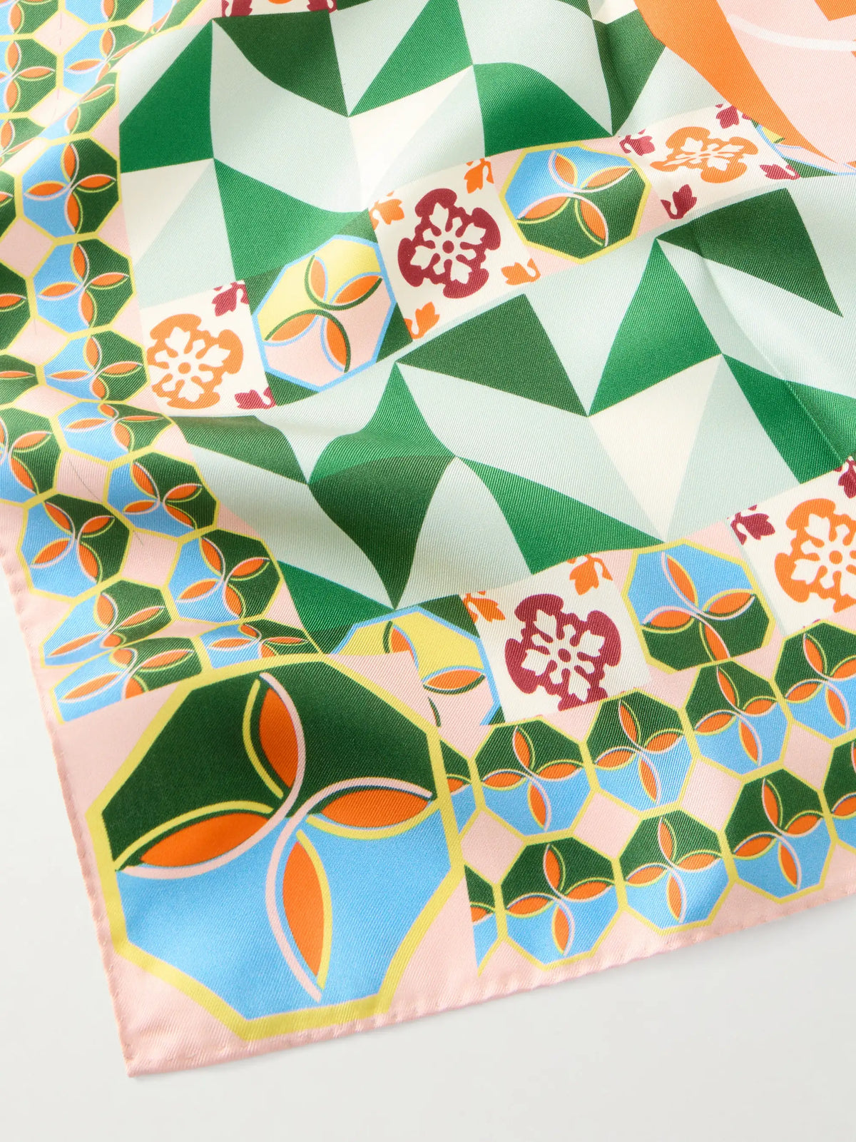 Alessandra Printed Silk-twill Scarf