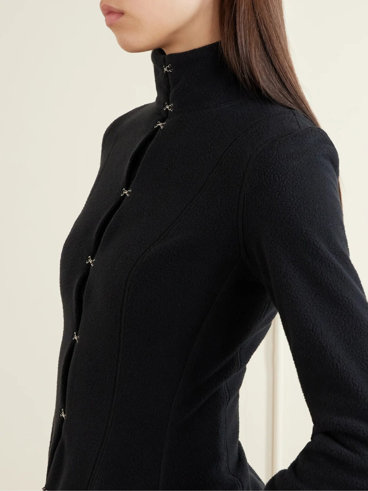 Colleen Allen Paneled Fleece Jacket