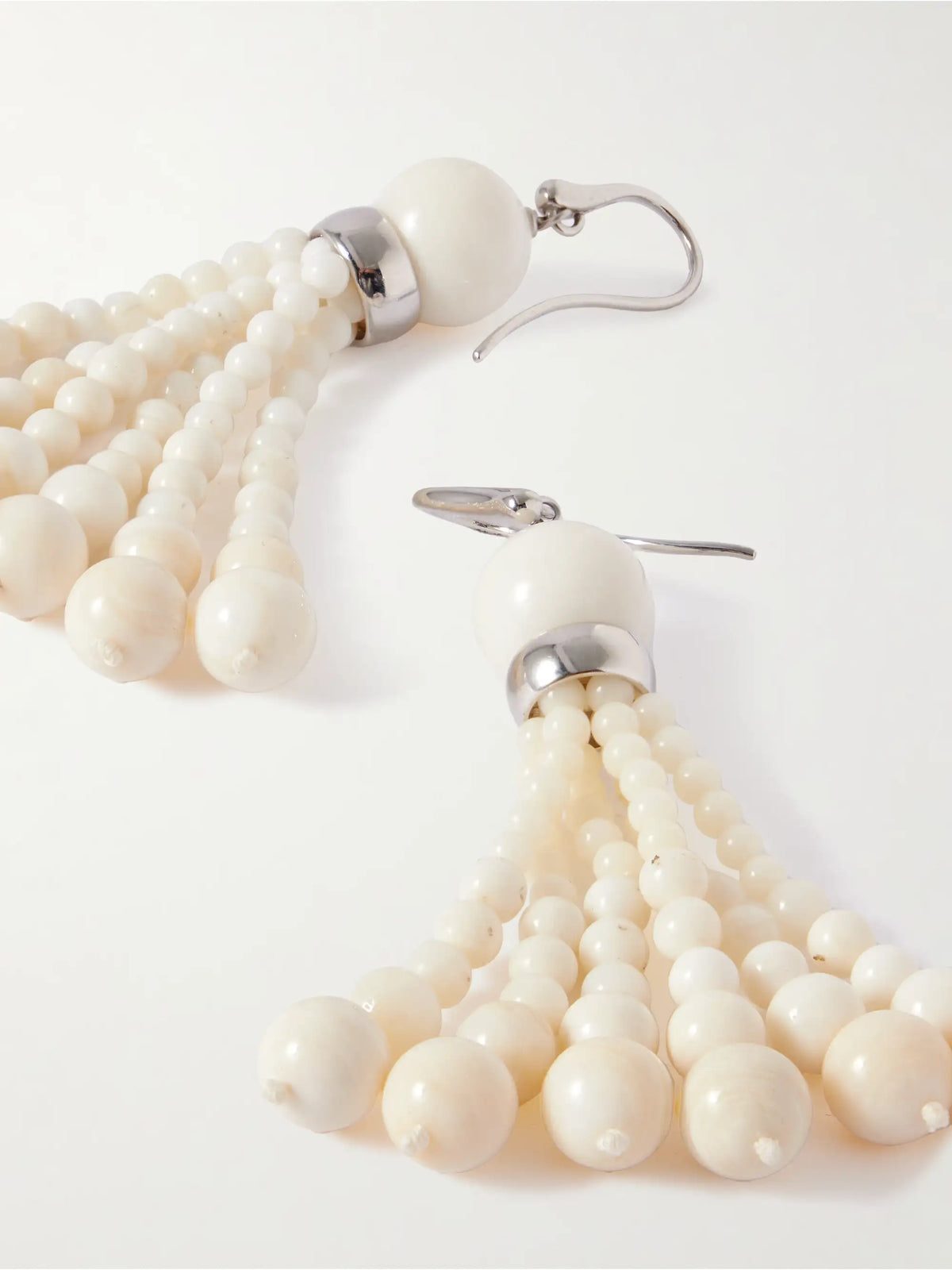 Venice Opera Silver Stone Earrings