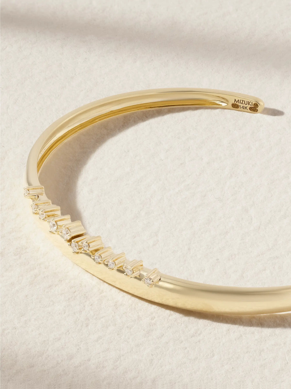 14-karat Gold Diamond Cuff