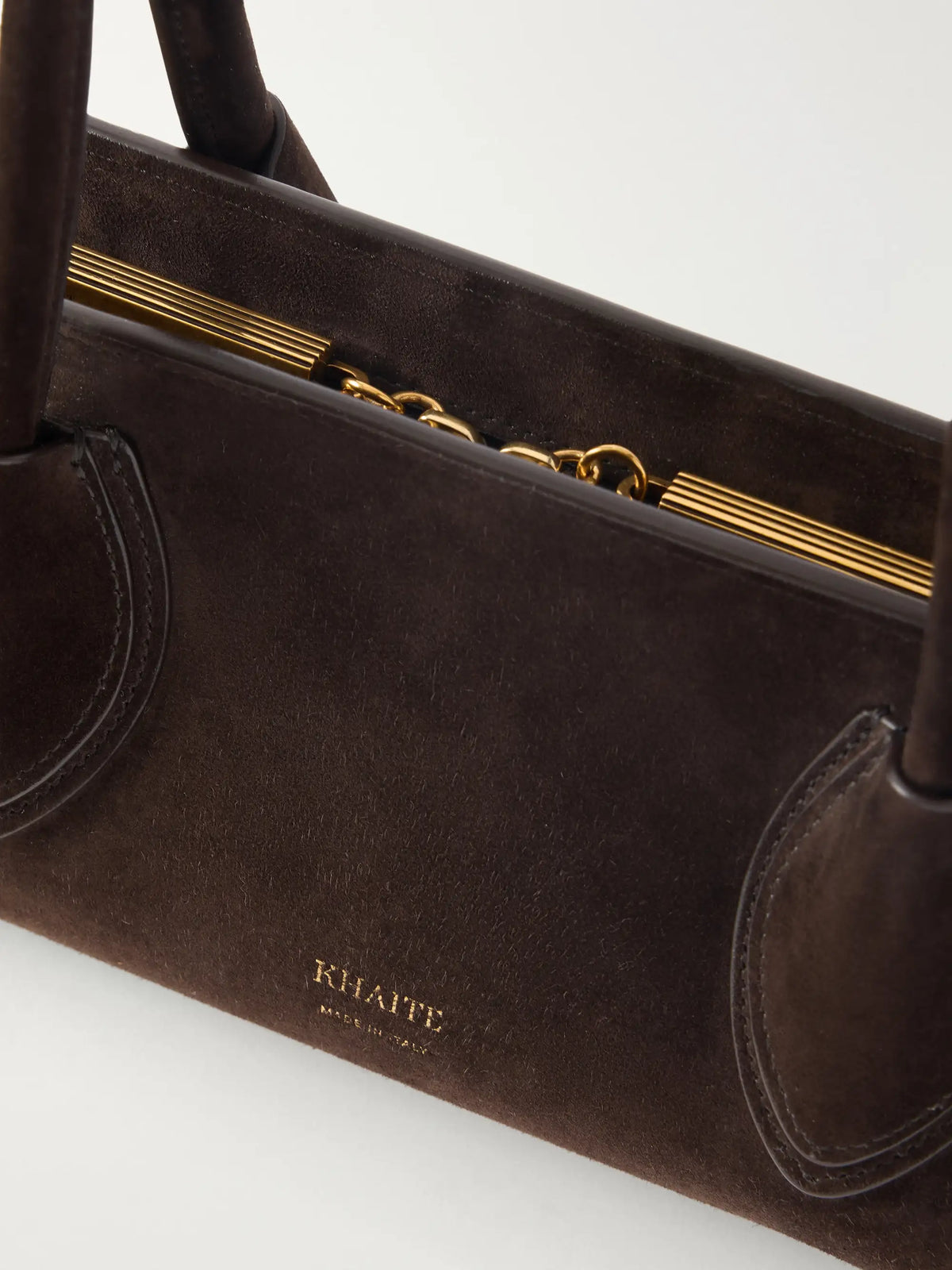 KHAITE Donna Suede Top-handle Bag