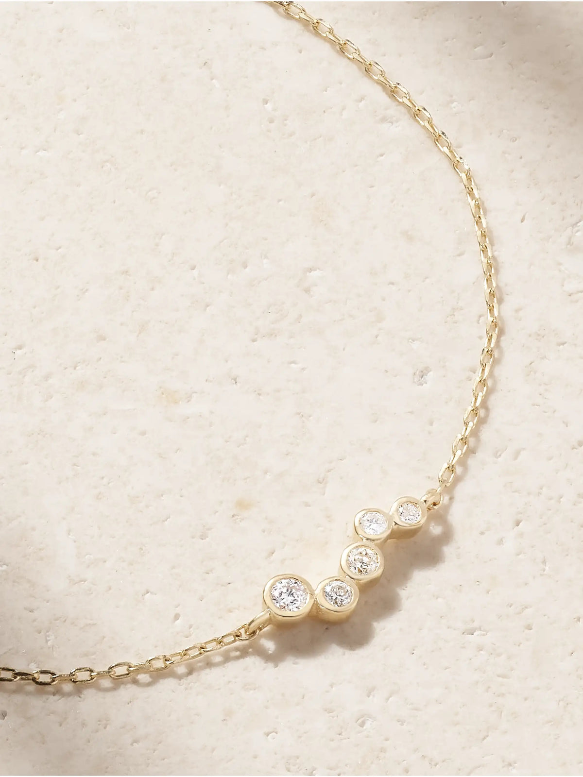 Wave 14-karat Gold Diamond Bracelet